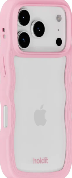 Wavy Case iPhone 17 Pro Max Pink/Transparent