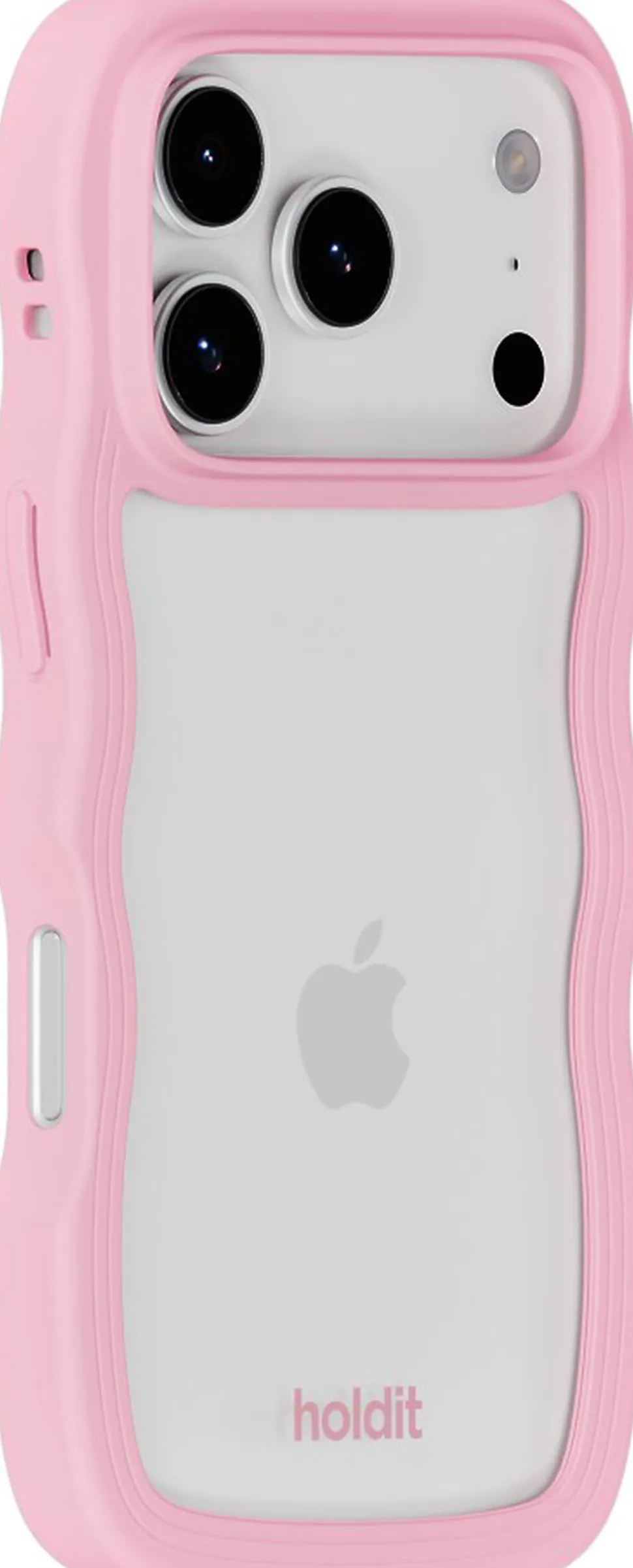 Wavy Case iPhone 17 Pro Max Pink/Transparent