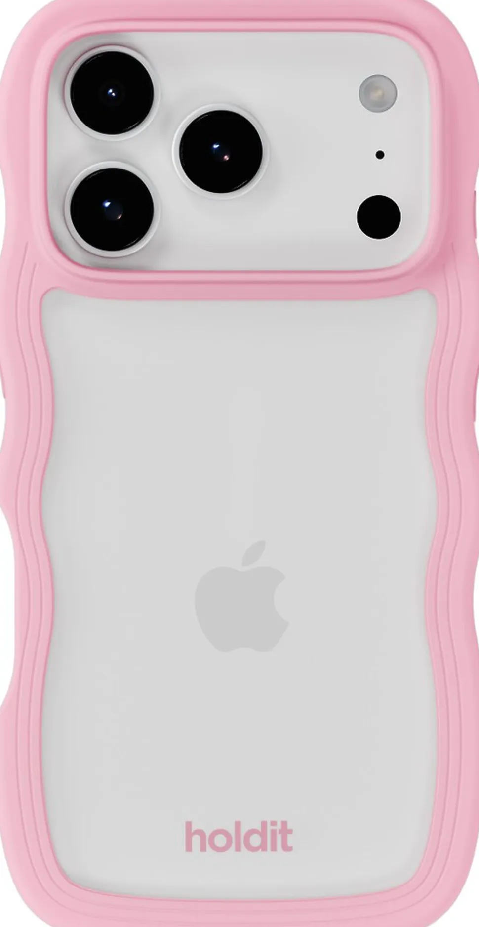 Wavy Case iPhone 17 Pro Max Pink/Transparent