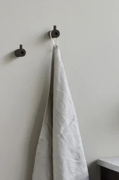 Wooden Wall Hook, Smoked Oak