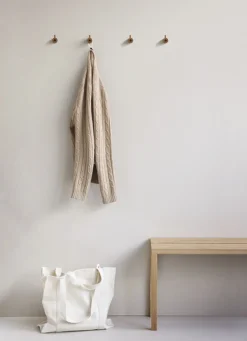 Wooden Wall Hook, Smoked Oak