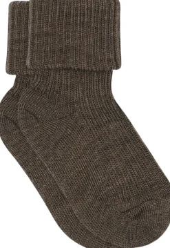 Wool rib baby socks