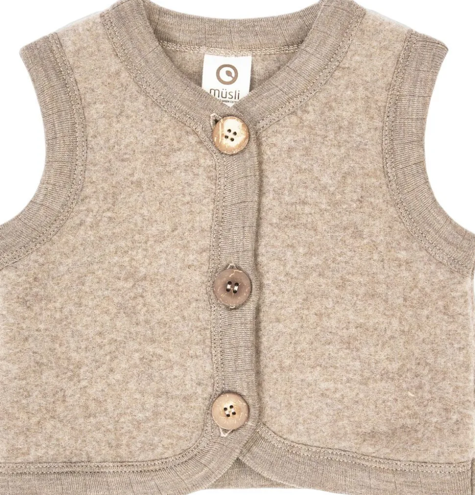 Woolly fleece vest