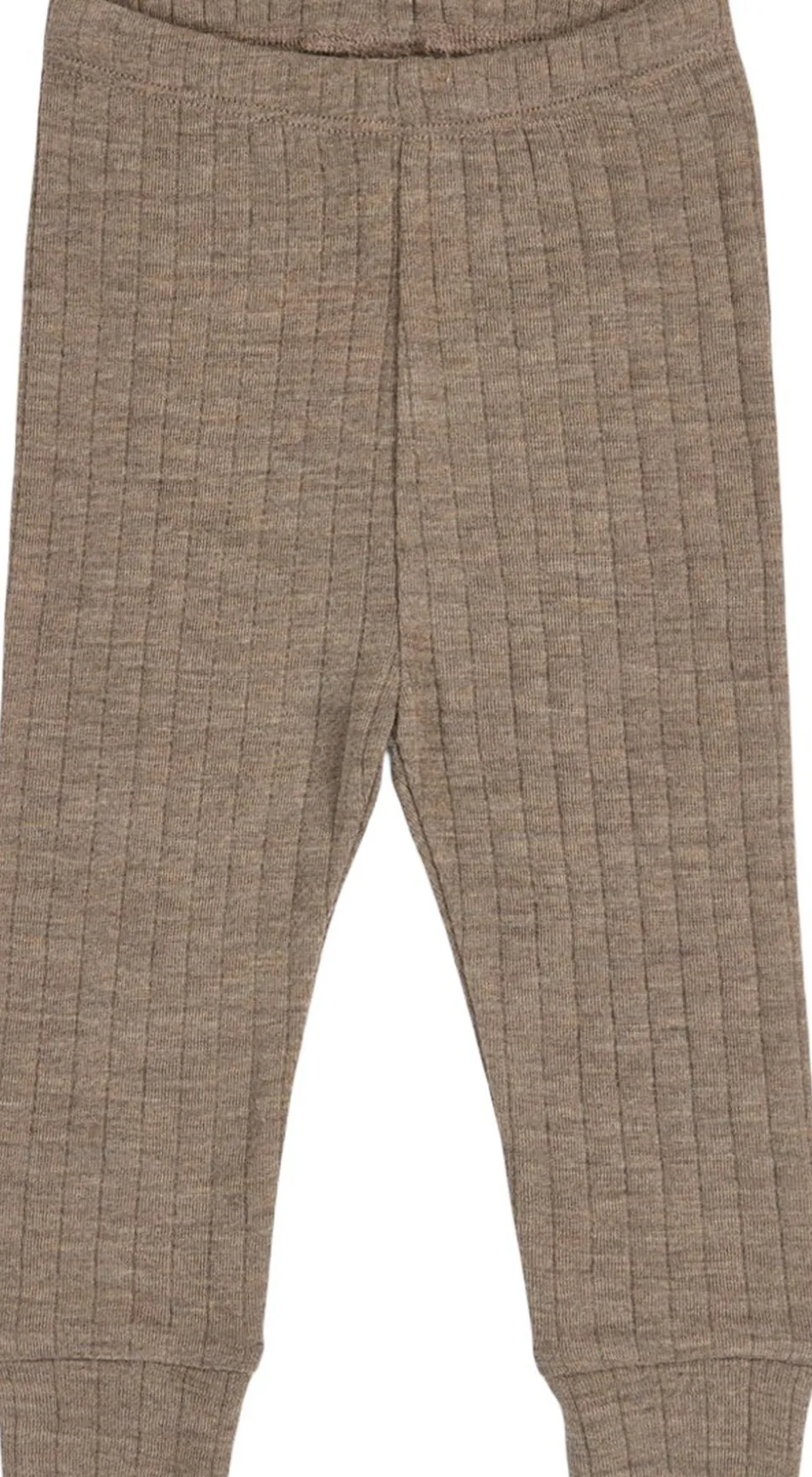 Woolly rib cuff pants