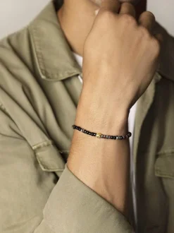 Wristband with Dark Japanese Miyuki Beads