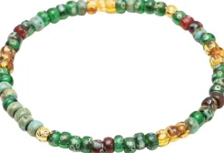 Wristband with Green Japanese Miyuki Beads