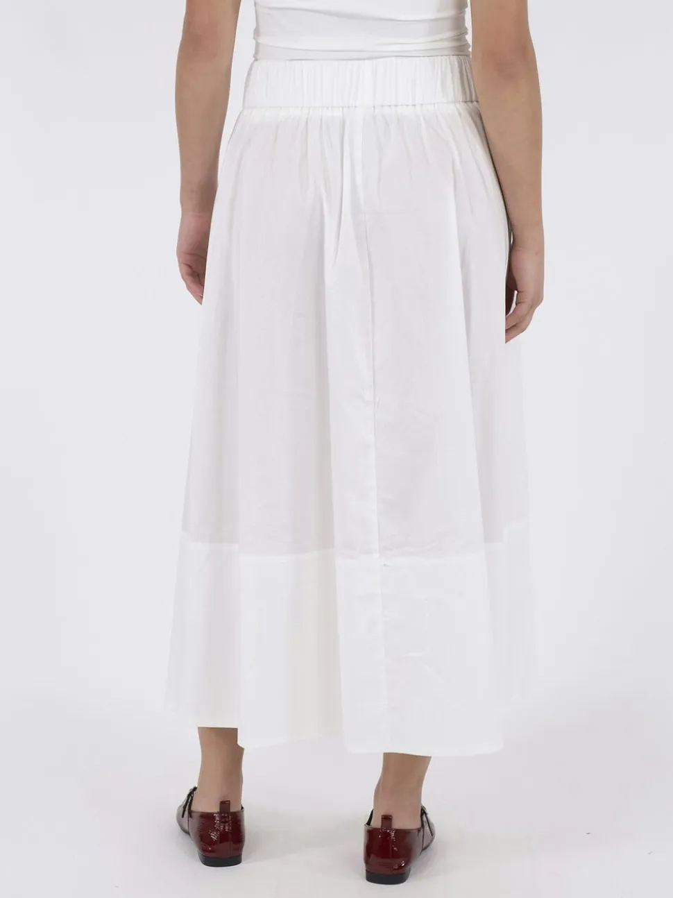 Yara Long Poplin Skirt