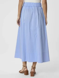 Yara Long Poplin Skirt