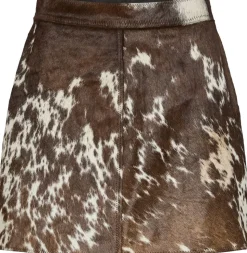 YASCAROLINE HW COW LEATHER SKIRT -