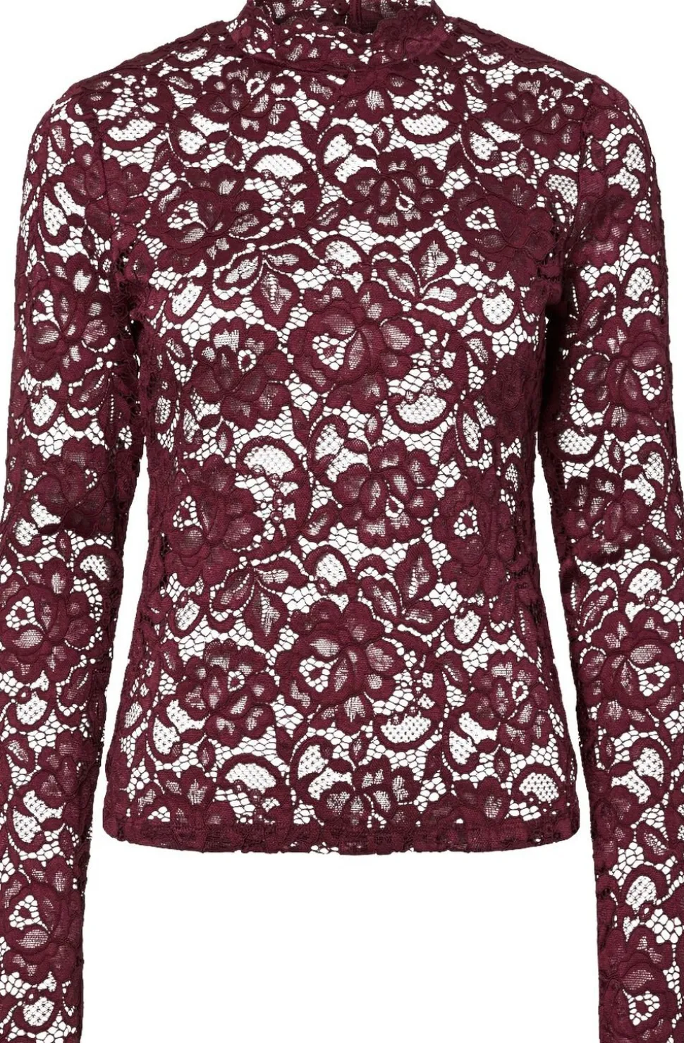 YASLACEY LS LACE TOP S. NOOS